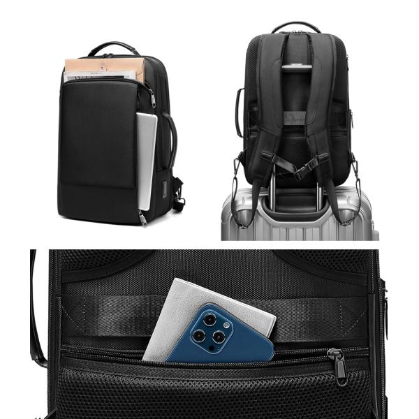 High quality wholesale expandable men customized business travel waterproof backpack laptop backpacks