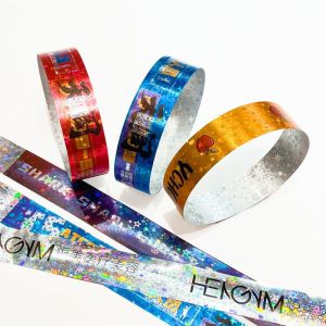 Adjustable Tyvek Paper Bracelets Various Colors For Special Needs Identification