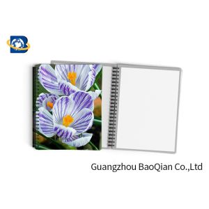 0.6mm PET Material Personalized Spiral Notebooks 3D Lenticular Stationery
