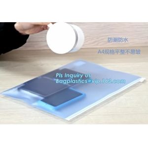 eva toiletry cosmetic makeup bag, slider zipper plastic bags half clear zip lock