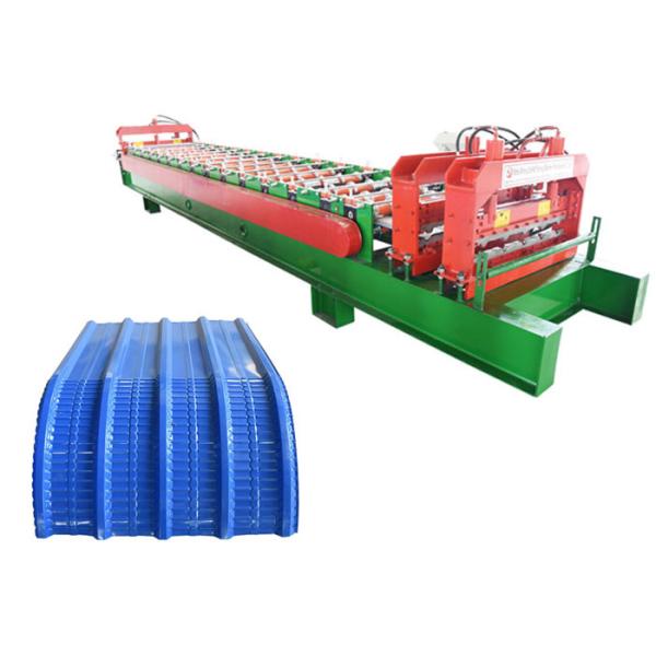 PPGI / GI Roof Panel Roll Forming Machine , A / C Motor Metal Sheet Forming Machine
