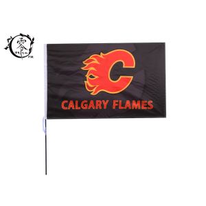 NHL Calgary Flames 3D Sublimation Flags Grommets 3 x 5-Foot Polyester Custom