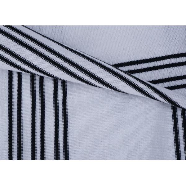 Soft And Healthy Wear-ResistantSkin-Friendly Striped Knit Fabric For T-Shirt
