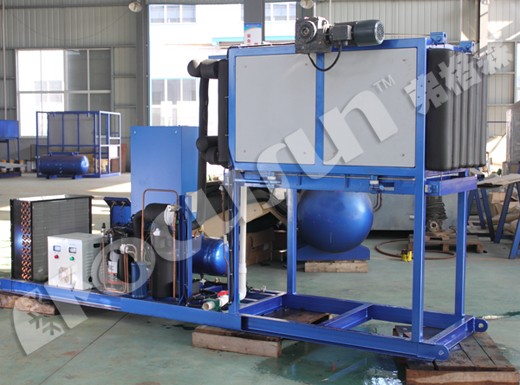 1 Ton Bitzer Compressor Direct Refrigeration Block Ice Machine for Customized Ice Making