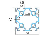 Natural Color Brushed 60 Series Aluminum Wood Grain Electrophoresis