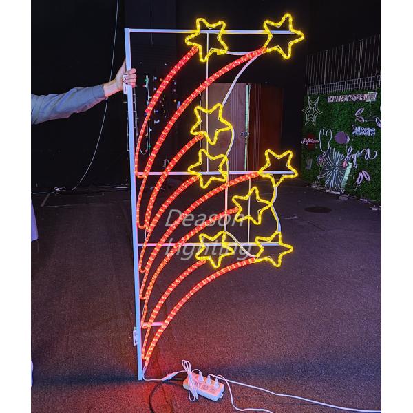outdoor lamp post decorations christmas motif lights