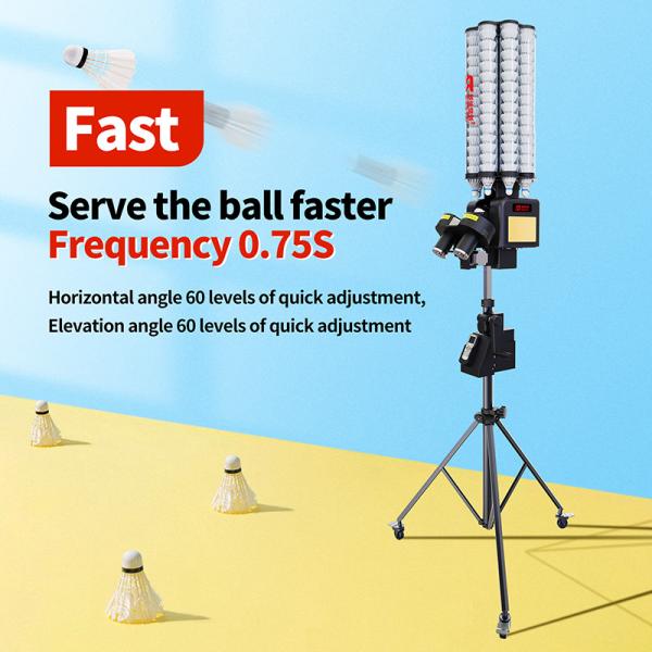 SIBOASI B7 Badminton Shuttlecock Feeder Machine Smart Badminton Shooting Machine