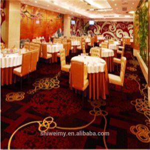 Red Axminster commercial boardroom carpet