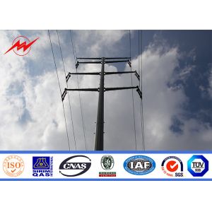 Quality Double Circuit Electrical Power Pole For Electricity Utilities AWS D 1.1 Welding Standard for sale