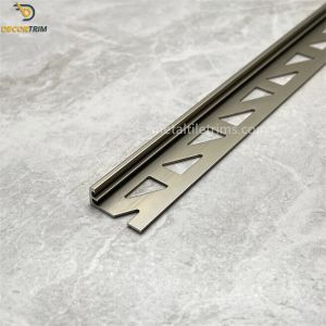 Brushed Tile Trim 12mm Edge Trim Matt Titanium / Silver / Gold