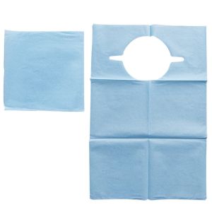 China High quality dental bib paper  Disposable Waterproof PE film+paper child adult Bib Aprons on sale