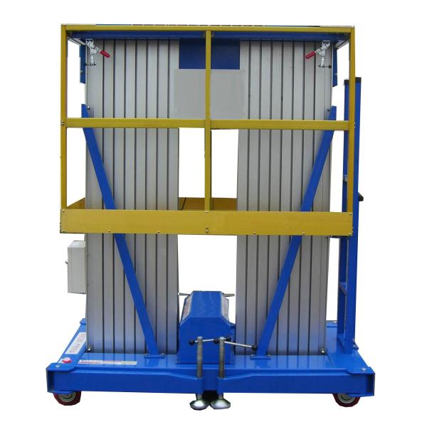 Double Mast Portable Aerial Work Platform 6 Meters Lifting Height Aluminum Alloy