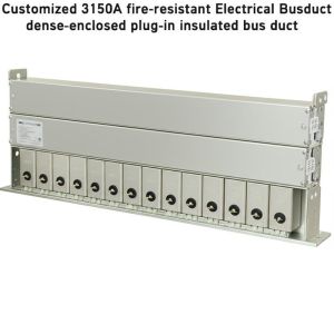 Customized 3150A Insulated Electrical Busduct Dense Enclosed Plug In Busbar