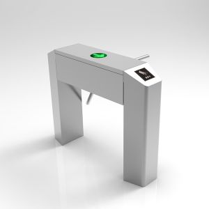 Stainless Steel Flap Barrier Turnstile BRT Station , Tripod Security Barriers