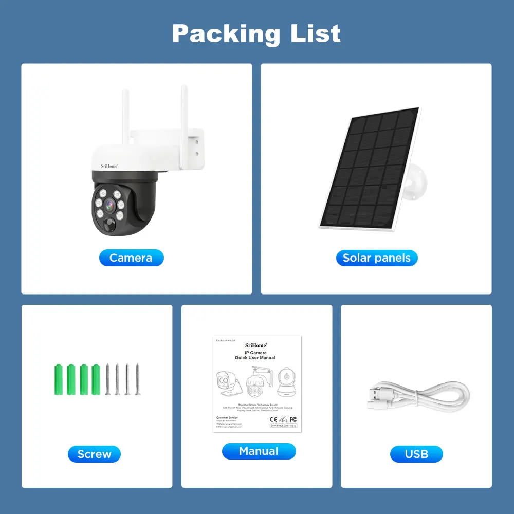 Waterproof Outdoor IP65 Wireless Wifi 4MP Solar Panel Power PIR Battery Security Camera Human Detection 2-Way Audio