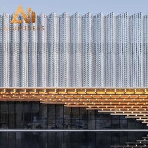 China Custom Wholesale Aluminum Laser Cut Facade Panel For Building on sale
