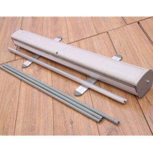 Retractable Roll Up Banner Display Stand Easy To Transport For Trade Show