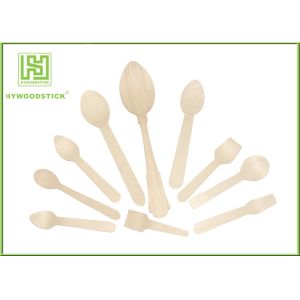 Birch Wooden elegant disposable dinnerware Customization 6" Length FSC FDA