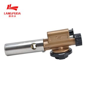 Quality Brown ODM 18cm Cassette Gas Torch Burner 1300 Celsius for sale