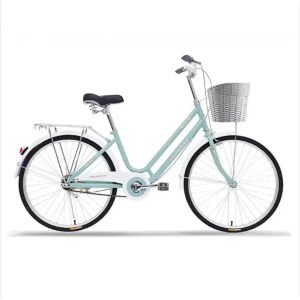 China Lightweight White Classic City Bikes  for Urban Commutes on sale