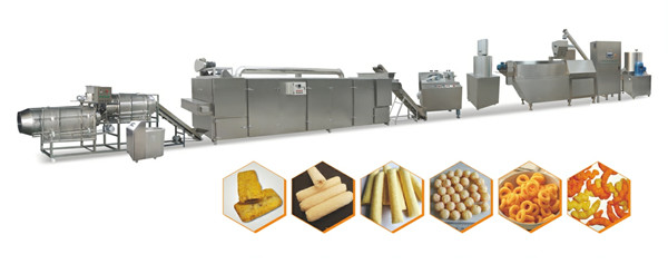 Buy Potato Snack Food Extruder Machine , Corn Snack Food Processing Machinery at wholesale prices