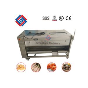 1.5 Kw Fruit And Vegetable Peeler Machine For Sweet Potato Brush Washing