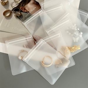 Frosted Small Ziplock Plastic Jewelry Bag Clear Eva Self Sealing
