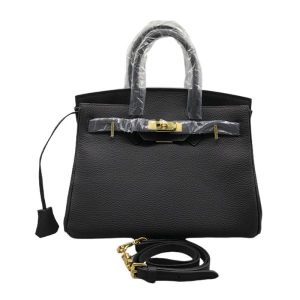 Women Genuine Leather Black Trendy Bags Lady Tote Handbags