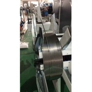 Double Station Plastic PE Coiling Winder Coiler With Automatic Strapping For
