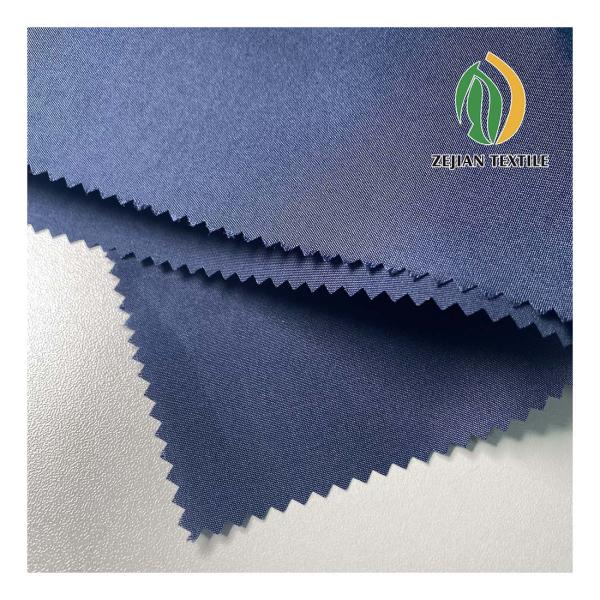 Ocean recycle polyester microfiber peach skin plain fabric for beach shorts