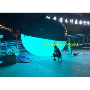 Air Filled Ellipse Shaped LED RGBW Balloon Lights For Suspension Use Or Crane