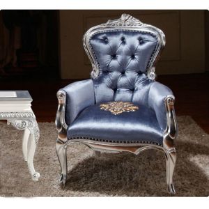 Hall Commercial Antique Hotel Furniture Carving Italian Baroque Chair 73*70