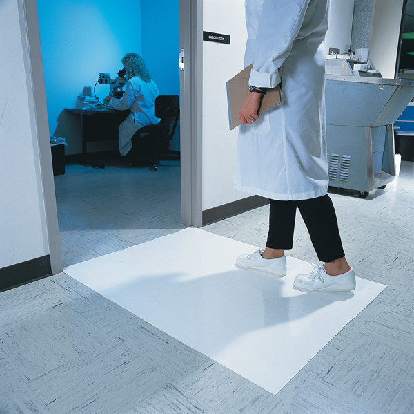 Buy Dust Control Sticky Entry Mat White Transparent Grey Cleanroom Antimicrobial at wholesale prices