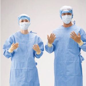 Sterilized Disposable Isolation Gown , Medical SMS Isolation Gown Waterproof