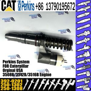 Huida 3512B 3516B engine fuel injector 250-1302 250-1308 392-0201 with genuine