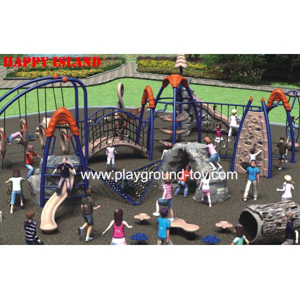 Climbing Playground Equipment For Outdoor By UV Resistance LLDPE Galvanized