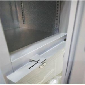 298L vertical double door double temperature display beverage cooler/beverage