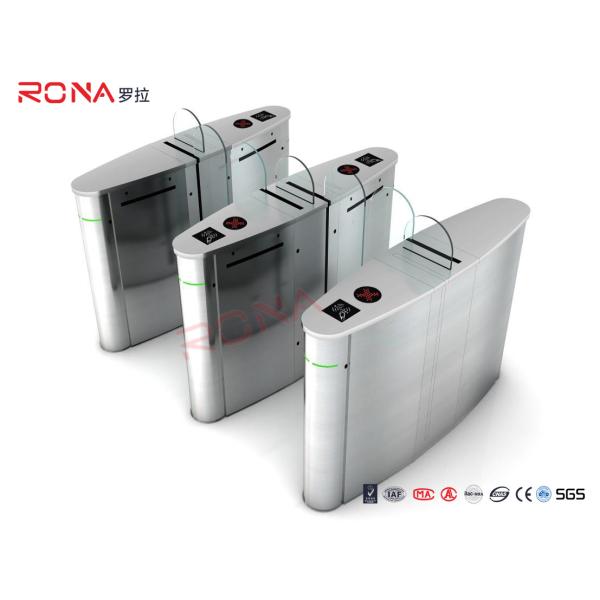 Buy Stainless Steel Sliding Turnstile Security Systems For Office Building 1410MM*310MM*990MM at wholesale prices