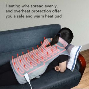 60x100cm Winter Electric Heating Shawl Neck Household Heating Shawl