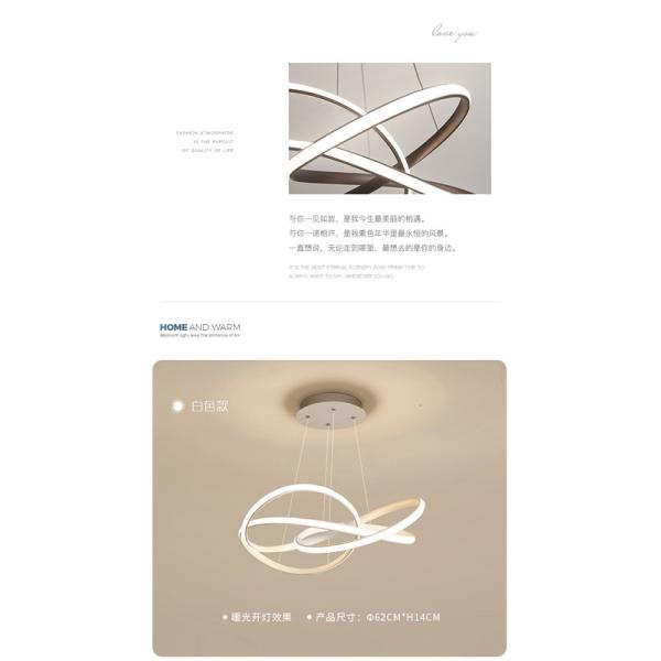 modern simple Nordic creative chandelier Atmospheric meal hanging Luminaire for living room, staircase and bedroom