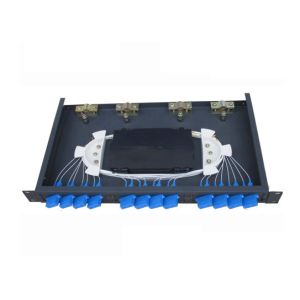 Rack mounted Fiber Optic Terminal Box with SC Adapters / Pigtails