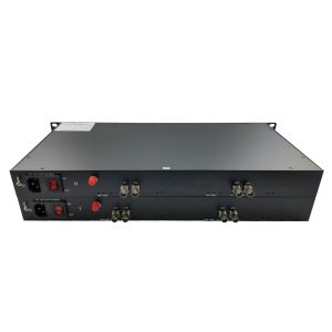 Rack Full HD single mode 4channel HD SDI transmitter video to fiber converter