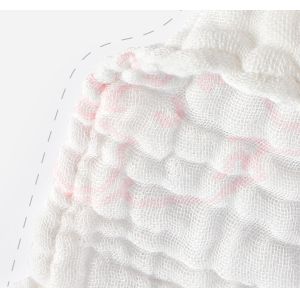 China Multilayers White Cotton Muslin Blanket 180GSM 195GSM  Comfortable on sale