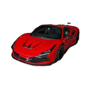 Auto Parts for Ferrari F8 Carbon Fiber Body Kit F8 Upgrade MSY Style Front Shovel Diffuser Spoiler Side Skirt Body Kit