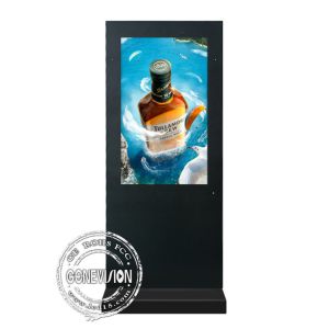 China 55 2000nits High Brightness IP65 Waterproof Outdoor LCD Digital Signage Display Standee with Camera on sale