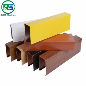 Environmental Friendly Linear Suspended Metal Ceiling 0.9mm White Aluminum