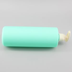Cylinder PE 1000ml Shower Gel Shampoo Pump Bottles