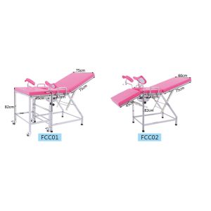 304SS Adjustable Hospital Bed Trolley For Patient Gynecology Examination