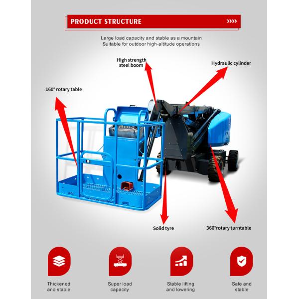 High Quality Hydraulic Lift Table Self Propelled Lifting Platform Telescopic Boom Lift Aerial Work Platform