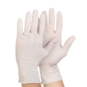 Custom Powdered Latex Gloves Non Sterile Medical Patient Examination Glove